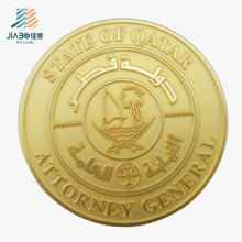 Best Sell Promotional Gift Matt Gold Zinc Alloy Coin for Souvenir